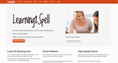 Desktop Screenshot of learning2spell.com